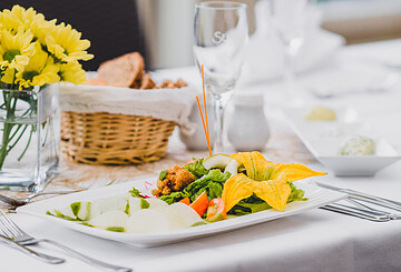 Gericht im Restaurant im Flair Hotel Reuner in Zossen, Foto: Laura Schneider, Lizenz: Laura Schneider