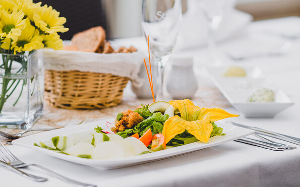 Gericht im Restaurant im Flair Hotel Reuner in Zossen, Foto: Laura Schneider, Lizenz: Laura Schneider