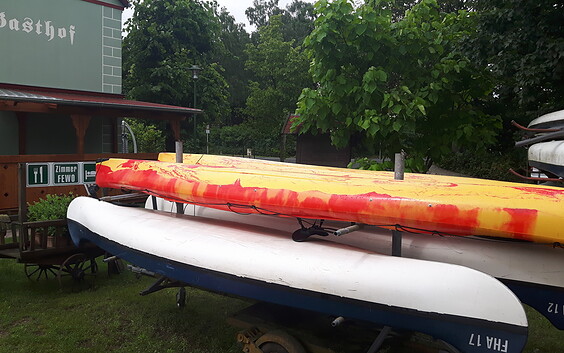 Boots- und Kanuverleih "Alte Fischerhütte" - Kajaks, Foto: Torsten Schmidt, Lizenz: Torsten Schmidt