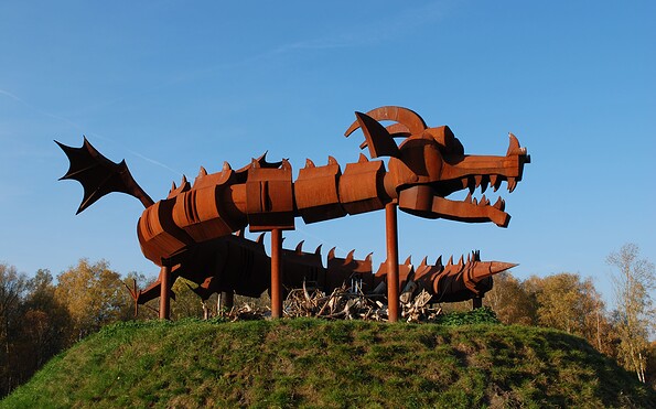 Drache im Familiengarten, Foto: Stadt Eberswalde, Lizenz: Stadt Eberswalde