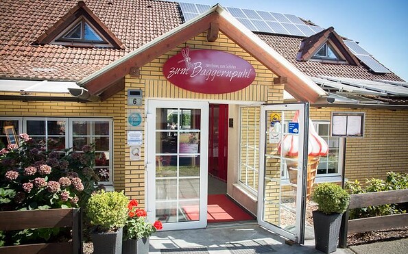 Eingang, Foto: Landhotel "Zum Baggernpuhl"Landhotel "Zum Baggernpuhl", Lizenz: Landhotel "Zum Baggernpuhl"