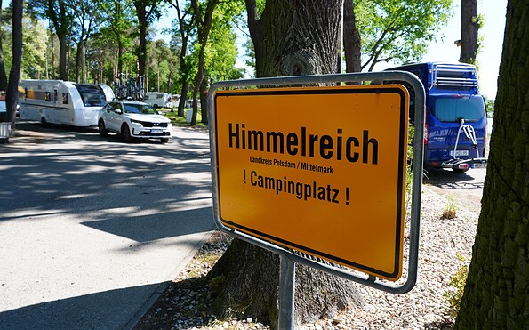 at the entrance, Foto: Campingplatz Himmelreich, Lizenz: Himmelreich Betriebsgesellschaft mbH