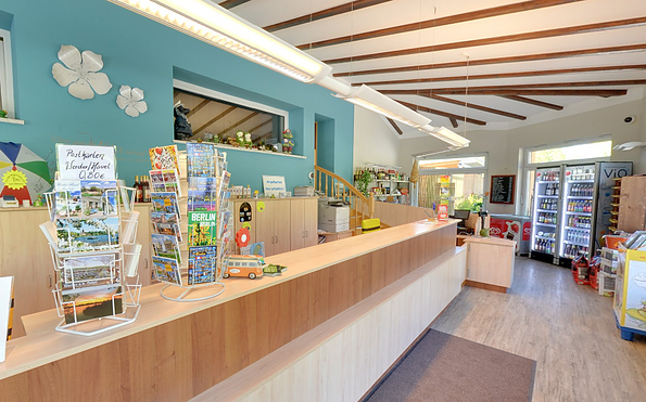 Blütencamping Riegelspitze - Rezeption innen, Foto: Klaus van Bösekom | Björn Bremer, Lizenz: Klaus van Bösekom | Björn Bremer