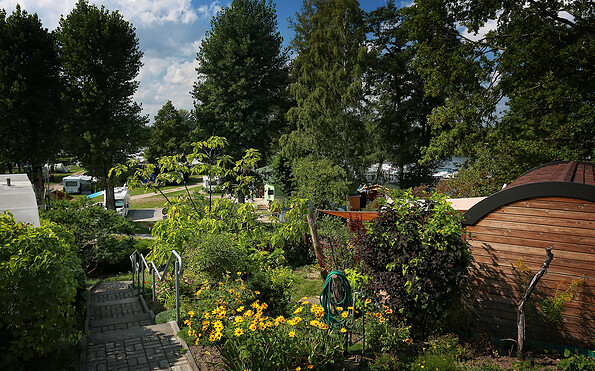 Blütencamping Riegelspitze - Blick aus Lodge, Foto: Gianna Meyer, Lizenz: Gianna Meyer
