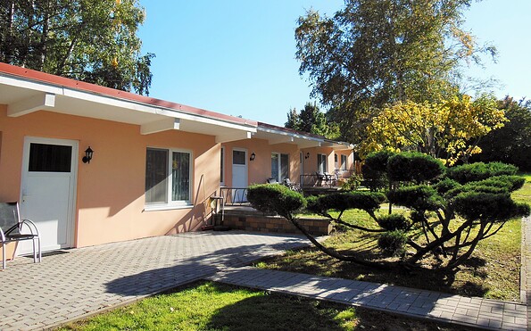 Ferienhäuser Nr. 14-17, Foto: Blütencamping Riegelspitze, Lizenz: Blütencamping Riegelspitze