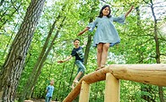 Balance-Stamm, Foto: Barfußpark Beelitz-Heilstätten, Lizenz: Barfußpark Beelitz-Heilstätten