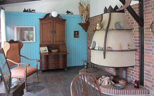 John-Heartfield-Haus Waldsieversdorf - Kaminzimmer, Foto: Freundeskreis John Heartfield - Waldsieversdorf e.V