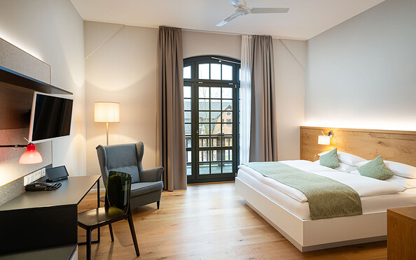 Doppel Superior Zimmer im Paulinenhof, Foto: Tim Karapetian, Lizenz: Seminarhotel Kuhlowitz GmbH