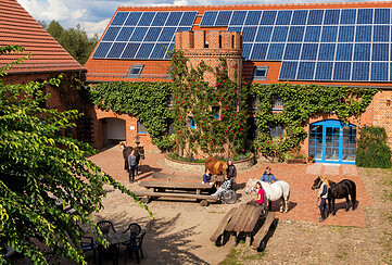 Hofgelände, Foto: Hans Sachs, Lizenz: Reiter- & Erlebnisbauernhof Groß Briesen