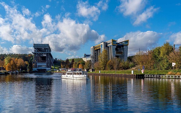 Schiffshebewerke Unterwasser, Foto: Uwe Kleber, Lizenz: SHW Fahrgastschifffahrt Niederfinow