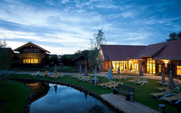 Saunadorf Spreewelten, Außenbereich, Foto: Spreewelten GmbH