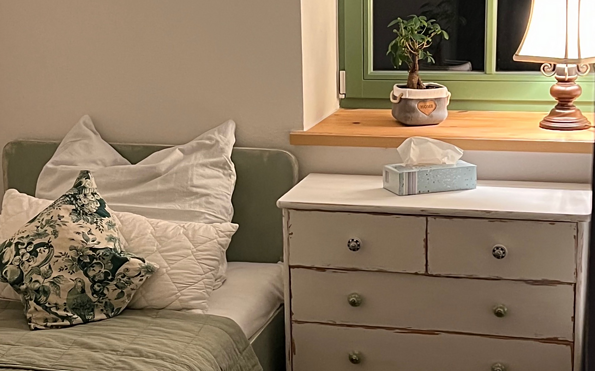 Schlafzimmer, Foto: V. Hoppe, Lizenz: Wirtschaftsfördergesellschaft Prignitz mbH