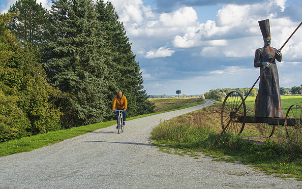 Cycle ride along the Elbe embankment, Foto: Steffen Lehmann, Lizenz: TMB