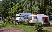 Wohnwagen auf dem Platz, Foto: Seecamp "Malge"