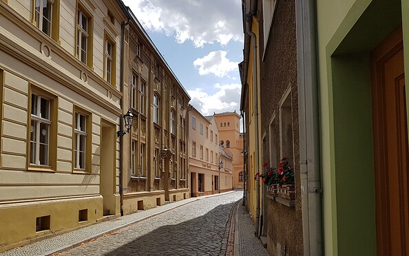 Old town lane in Luckau, Foto: Kathrin Weber, Lizenz: TMB