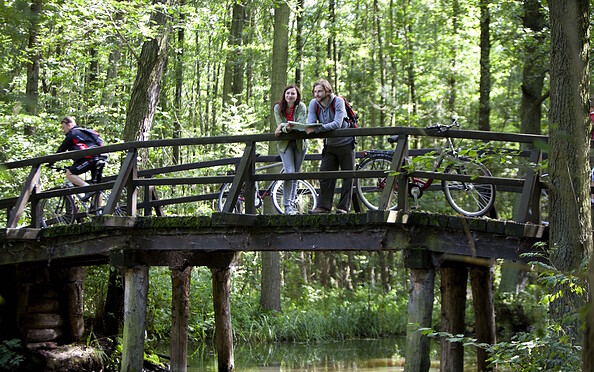 Cyclists in Spreewald, Foto: Paul Hahn, Lizenz: TMB