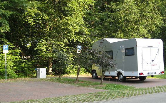 Wohnmobilstellplatz im Hainholz, Foto: Stadt Pritzwalk, Lizenz: Tourismusverband Prignitz e.V.