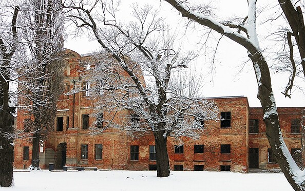 Schlossruine gegenüber im Winter, Foto: ProCurand