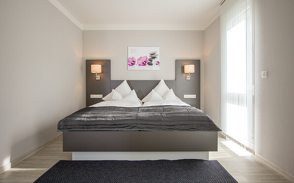Beispiel Schlafzimmer, Foto: Nico Thäle, Lizenz: Lausitzer Seenland Apartmenthaus uG
