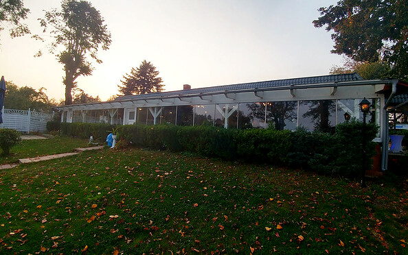 Gartenansicht der Trattoria, Foto: Due Fratelli