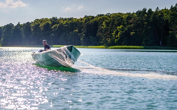 Fischen auf dem Stechlinsee, Foto: REGiO-Nord mbH