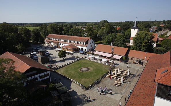 Schloss Diedersdorf von oben, Foto: Schloss Diedersdorf