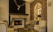 Kamin in der Absackbar des Restaurants Feine Küche, Foto: Beate Waetzel