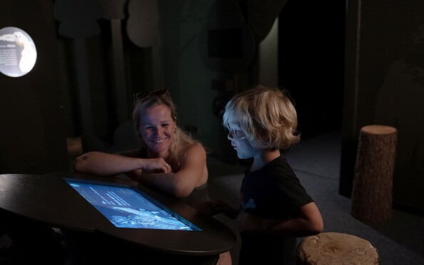 Im Nachtraum der Naturparkausstellung, Foto: Julia Borchardt / vivografie.de, Lizenz: Naturparkverein Hoher Fläming e.V.