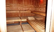 Sauna im Untergeschoss der Haupthauses