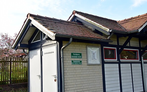 Umkleide Köthener See, Foto: Sandra Fonarob, Lizenz: Tourismusverband Dahme-Seenland e.V.