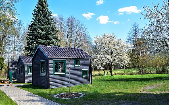 Holzbungalows, Foto: Sandra Fonarob, Lizenz: Tourismusverband Dahme-Seenland e.V.