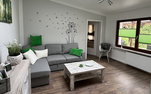 Ferienhaus Im Grünen - Wohnzimmer, Foto: Diana Harm, Lizenz: Diana Harm