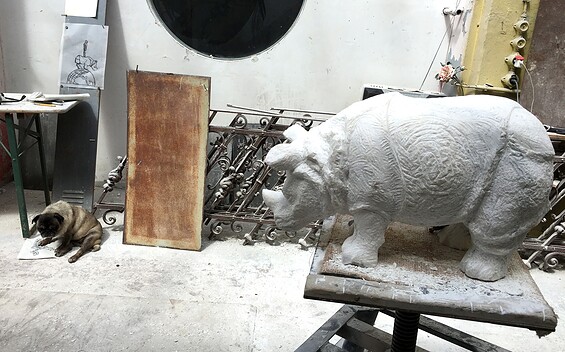 Skulptur aus Stein, Foto: Anne Schulz Steinwerk