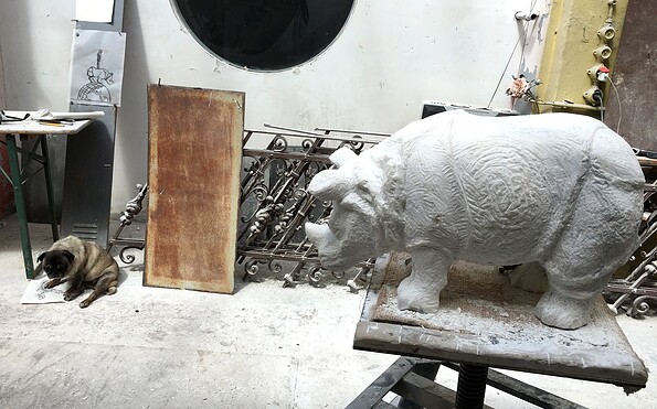 Skulptur aus Stein, Foto: Anne Schulz Steinwerk