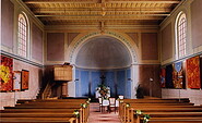 Schinkelkirche Petzow Altar, Foto: Landkreis Potsdam-Mittelmark