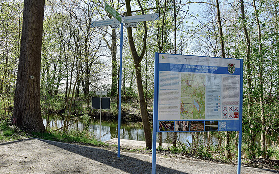 Information board Schenkendorf Jetty, Foto: Sandra Fonarob, Lizenz: Tourismusverband Dahme-Seenland e.V.