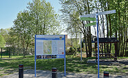 Information board at city jetty Mittenwalde, Foto: Sandra Fonarob, Lizenz: Tourismusverband Dahme-Seenland e.V.