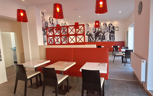 Interior Eis Cafe Italia, Foto: Beate Kroll, Lizenz: Touristinformation Senftenberg
