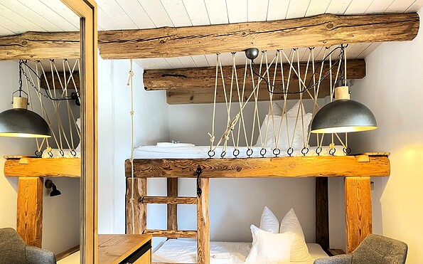 Weißes Nest - Schlafzimmer 2, Foto: Ulrike Haselbauer, Lizenz: Tourismusverband Lausitzer Seenland e.V.