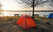 Sonnenaufgang auf dem Zeltplatz, Foto: Technische Werke Schwedt GmbH, Lizenz: Technische Werke Schwedt GmbH