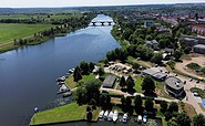 Luftaufnahme des Campingplatzes, Foto: Anne Wohlgemuth, Lizenz: Technische Werke Schwedt GmbH