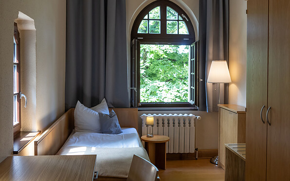 Klosterhotel Lehnin Einzelzimmer, Foto: Beate Wätzel Foto &amp; Design