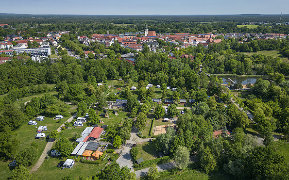 KCP Lübben, Luftaufnahme, Foto: Günther Drescher, Lizenz: Helmut KNAUS KG Campingparks