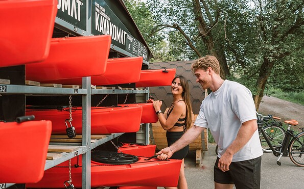 Self-Service-Kajak-Verleih, Foto: KAYAKOMAT