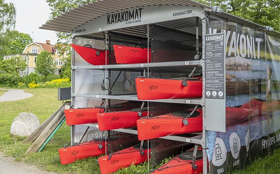 Self-service kayak hire, Foto: KAYAKOMAT