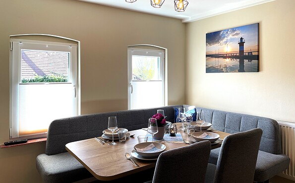 Seeting area in the kitchen, Foto: Ulrike Haselbauer, Lizenz: Tourismusverband Lausitzer Seenland e.V.