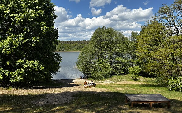 Wutzsee with a bathing area, Foto: Jörg Bartz, Lizenz: Brandenburgische Seenplatte GmbH