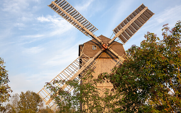 Windmühlenflügel der Petukuser Friedensmühle, Foto: Jedrzej Marzecki, Lizenz: Tourismusverband Fläming e.V.