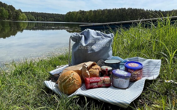 Picknicken am Schervenzsee, Foto: Constanze Mikeska, Lizenz: Tourismusverband Seenland Oder-Spree