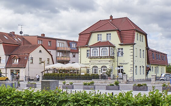 Pension von außen, Foto: Gemeinde Rüdersdorf bei Berlin